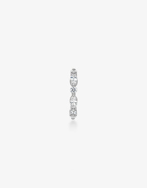 Earring Hoop Elodie - White gold