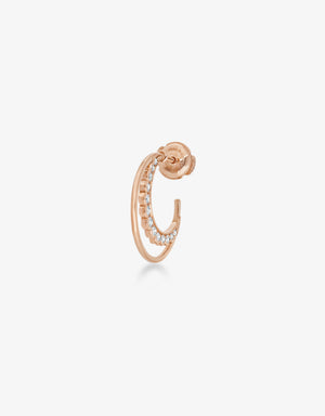 Hoops Scalloped - Rose gold