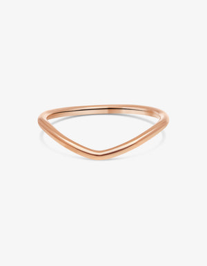 Bangle curved - Rose gold