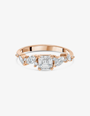 Ring Rania Asscher - Rose gold