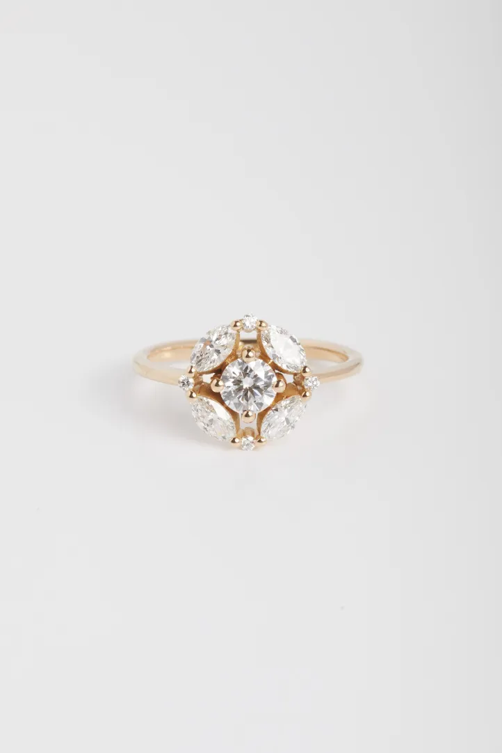 Ring Rina M in pink gold Ring Rina M in pink gold