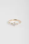 Bague Prune S en Or blanc Or rose