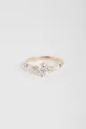 Bague de Fiançailles Sertie Anneau fin or rose 18 carats Brillant Diamant naturel taille Rond monture Solitaire épaulé Bague de Fiançailles Sertie Anneau fin or rose 18 carats Brillant Diamant naturel taille Rond monture Solitaire épaulé