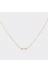 Necklace Nessa in White gold Pink gold