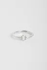 Bague de Fiançailles Sertie Anneau fin or blanc 18 carats Brillant Diamant naturel taille Marquise monture Solitaire épaulé Bague de Fiançailles Sertie Anneau fin or blanc 18 carats Brillant Diamant naturel taille Marquise monture Solitaire épaulé