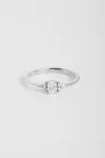Bague Clara M en or blanc Bague Clara M en or blanc