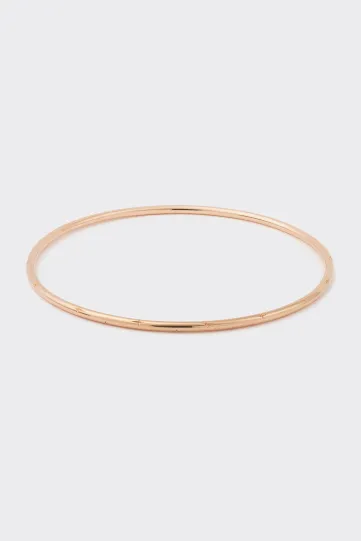 Bracelet Douce en or rose 750‰ gravé à la main de motifs étoilés en quinconce.