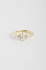 Bague de Fiançailles Sertie Anneau fin or jaune 18 carats Brillant Diamant naturel taille Marquise monture Solitaire épaulé Bague de Fiançailles Sertie Anneau fin or jaune 18 carats Brillant Diamant naturel taille Marquise monture Solitaire épaulé