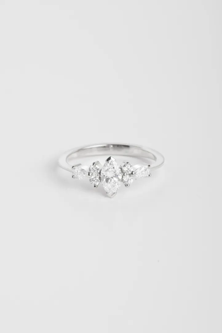 Ring Ewen M in white gold Ring Ewen M in white gold