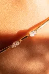 Bracelet jonc or blanc serti diamant Hana Bis Bracelet jonc or blanc serti diamant Hana Bis