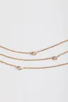 Necklace Hana Triptyque in yellow gold Necklace Hana Triptyque in yellow gold