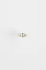 Earring Boucle Hana M in White gold Yellow gold