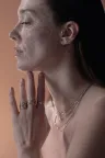 Earring Boucle Hana L in yellow gold Earring Boucle Hana L in yellow gold