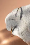 Bracelet jonc or blanc serti diamant Ibtissame M Bracelet jonc or blanc serti diamant Ibtissame M