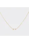 Necklace Nessa in White gold Yellow gold