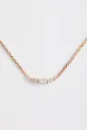 Collier Collier Lou M en or rose Collier Collier Lou M en or rose