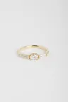 Bague de Fiançailles Sertie Anneau fin or jaune 18 carats Brillant Diamant naturel taille Ovale monture Solitaire épaulé Bague de Fiançailles Sertie Anneau fin or jaune 18 carats Brillant Diamant naturel taille Ovale monture Solitaire épaulé