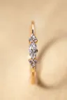 Bague sertie or jaune solitaire épaulé diamant marquise Mathilde XS Bague sertie or jaune solitaire épaulé diamant marquise Mathilde XS