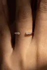 Bague ouverte or jaune pavé diamant Monica Bague ouverte or jaune pavé diamant Monica