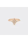 Bague sertie or blanc marguerite diamant ovale Constantine Bague sertie or blanc marguerite diamant ovale Constantine