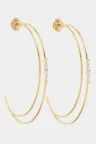 Earring copy of copy of copy of Créole Elodie in White gold Yellow gold