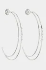 Boucle d'oreille Ibtissame Demi-Lune en Or jaune Or blanc