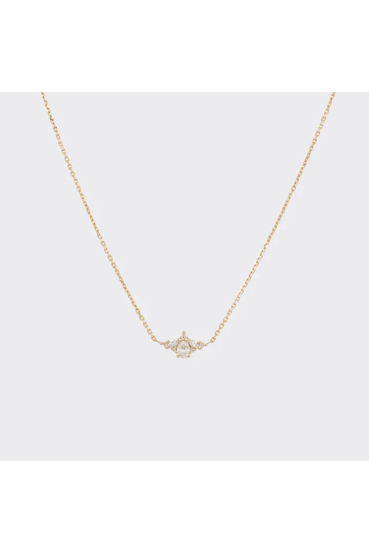 Collier Chaîne avec pendentif Serti or jaune 18 carats Brillant Diamant naturel Collier Chaîne avec pendentif Serti or jaune 18 carats Brillant Diamant naturel