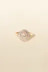 Ring Aïda L in White gold Pink gold