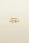 Ring Julie L in White gold Yellow gold