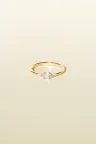Bague Sertie Anneau fin or rose 18 carats Brillant Diamant naturel taille Ovale monture Solitaire épaulé Bague Sertie Anneau fin or rose 18 carats Brillant Diamant naturel taille Ovale monture Solitaire épaulé