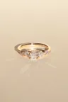 Bague Rania Coussin en Or blanc Or rose