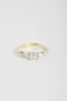Ring Rania Coussin in White gold Yellow gold