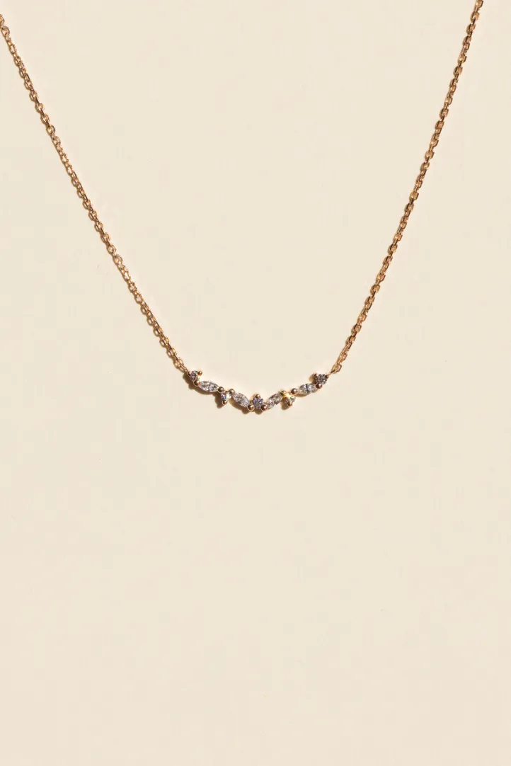Necklace Collier Sarah in pink gold Necklace Collier Sarah in pink gold