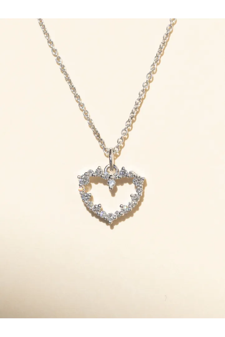 Collier Chaîne avec pendentif Serti or blanc 18 carats Brillant Diamant naturel Collier Chaîne avec pendentif Serti or blanc 18 carats Brillant Diamant naturel