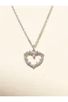 Necklace Mon Petit Coeur in Yellow gold White gold