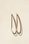 Leïla Buecher – Scalloped Hoop Earrings in Rose Gold Leïla Buecher – Scalloped Hoop Earrings in Rose Gold