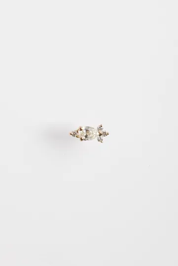 <p>La boucle d'oreille Viridiana XS, en or rose 750‰, sertie d'un diamant taille poire (0,14ct) et de diamants taille brillant.</p>
<p>*<span style="font-family:BasisGrotesqueProMono;font-size:medium;background-color:#f8f6ee;">Toutes nos boucles d'oreille sont vendues à l'unité. </span></p>