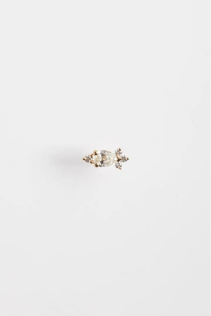 Leïla Buecher - Boucle d'oreille Viridiana XS en or rose Leïla Buecher - Boucle d'oreille Viridiana XS en or rose