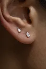 Earring Boucle Hana M in pink gold