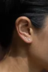 Earring Boucle Hana M in pink gold