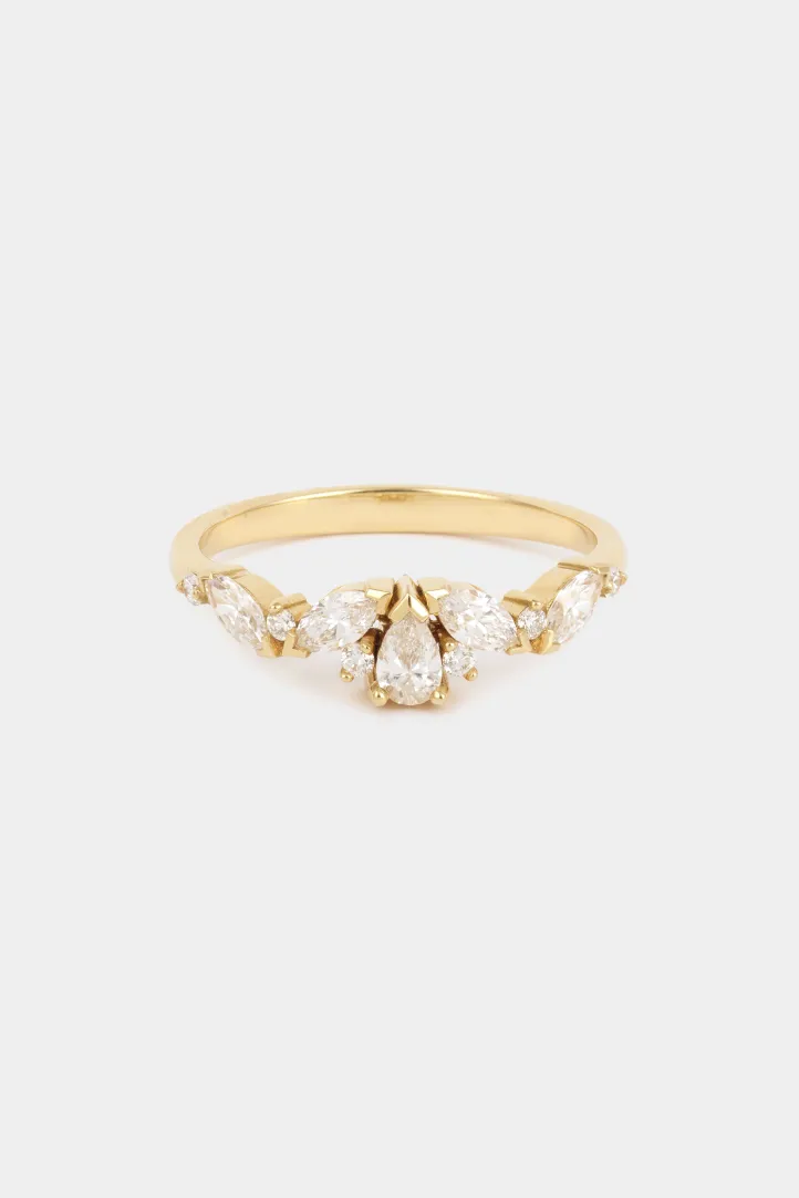 Leïla Buecher - Bague Rania Poire en or jaune