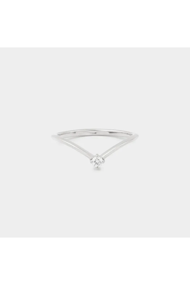 Leïla Buecher - Bague Jasmine en or blanc 750‰ Leïla Buecher - Bague Jasmine en or blanc 750‰