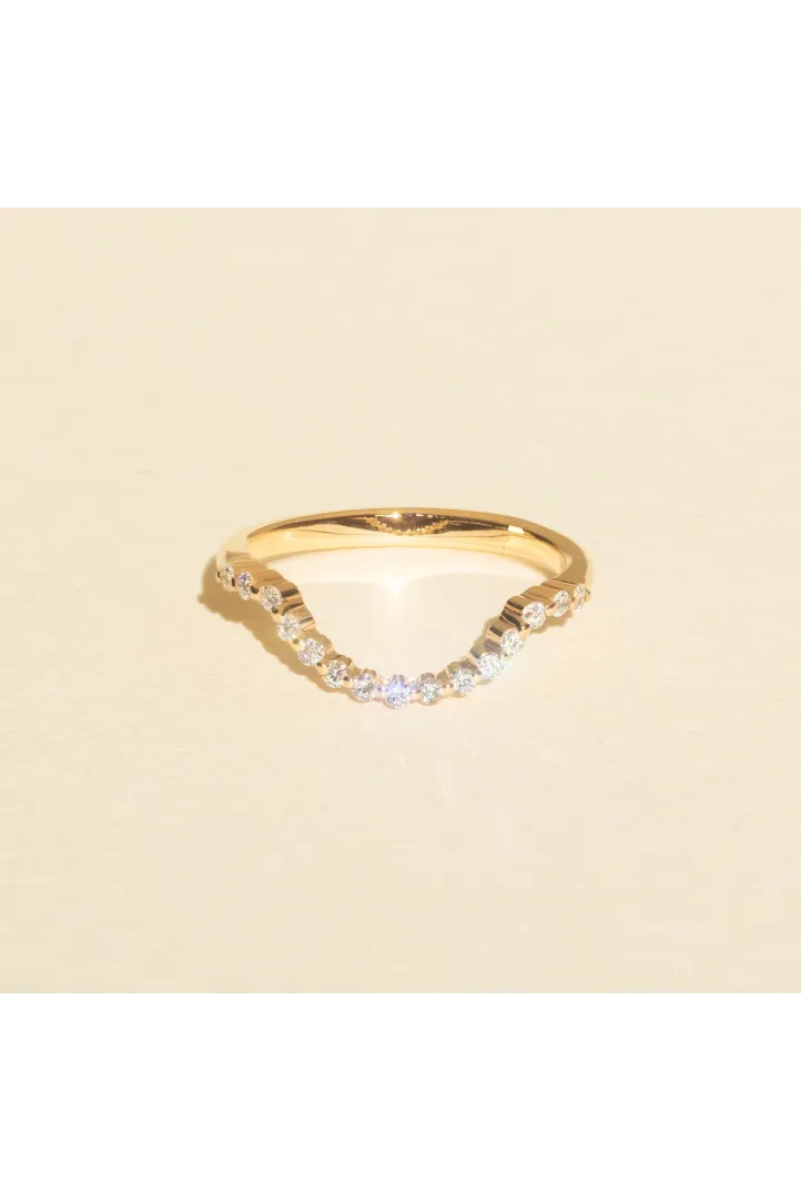 Leïla Buecher - Curved Ring Emilie in rose gold