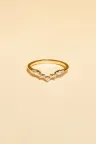 Ring Petite Lumière in yellow gold