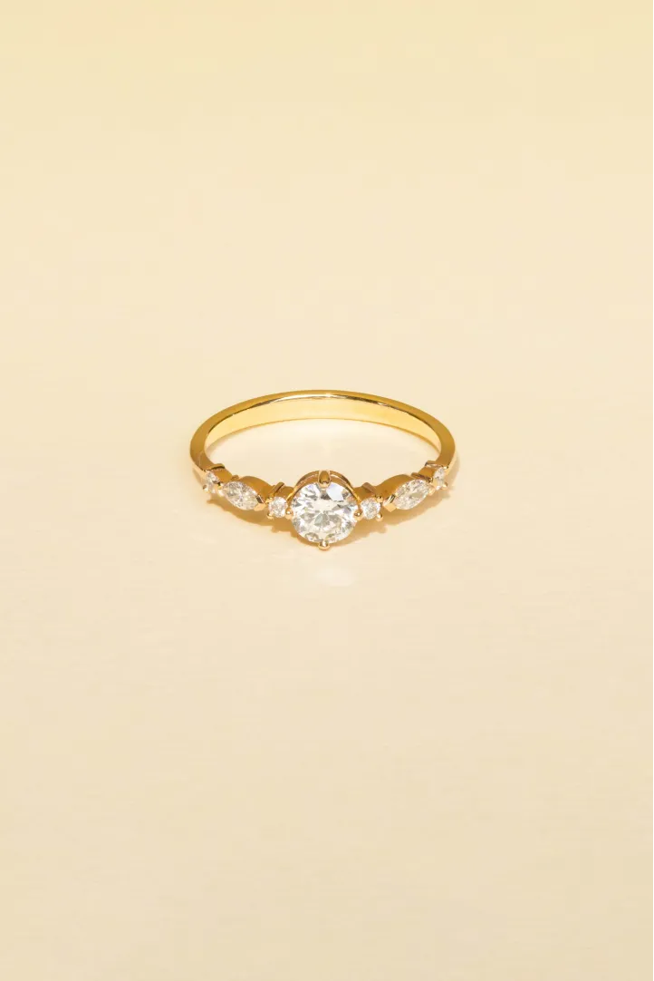 Ring Prune S in pink gold