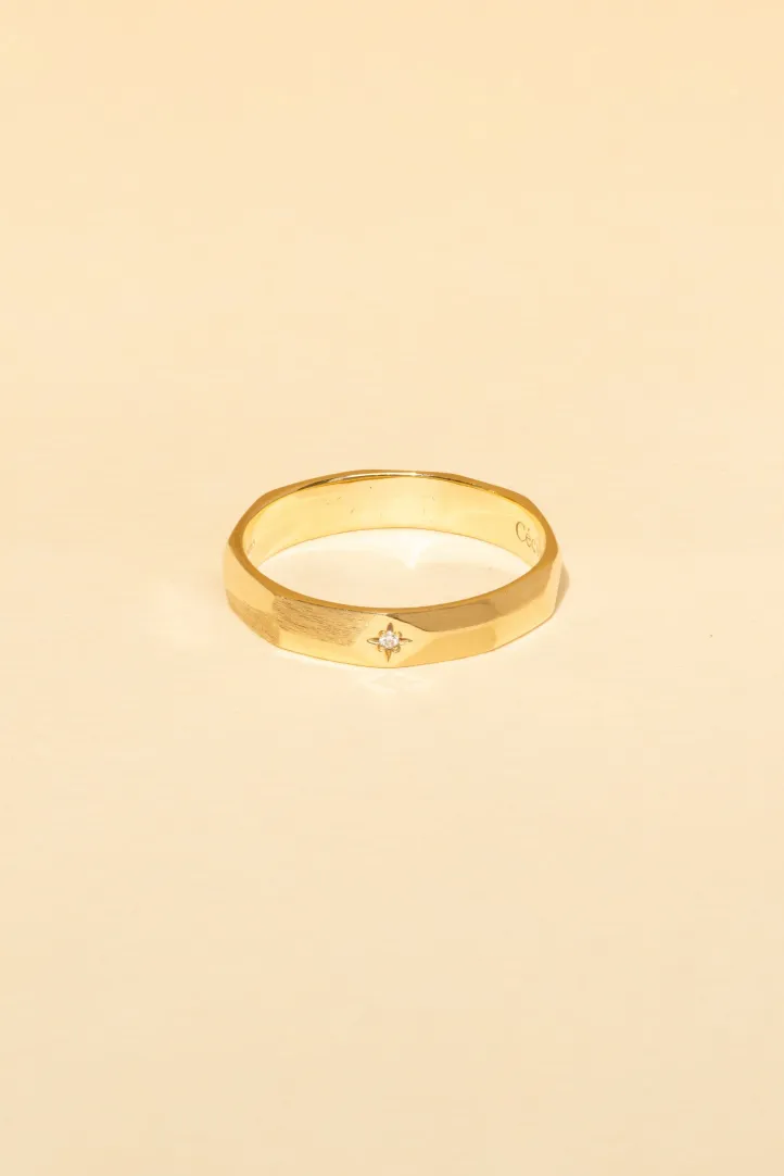 Leïla Buecher - Bague Wulfran en Or Jaune et diamant