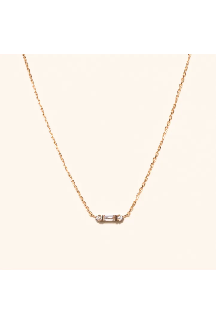 Collier Chaîne avec pendentif Serti or rose 18 carats Brillant Diamant naturel