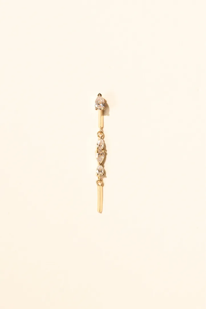 Earring Boucle Ibtissame in pink gold