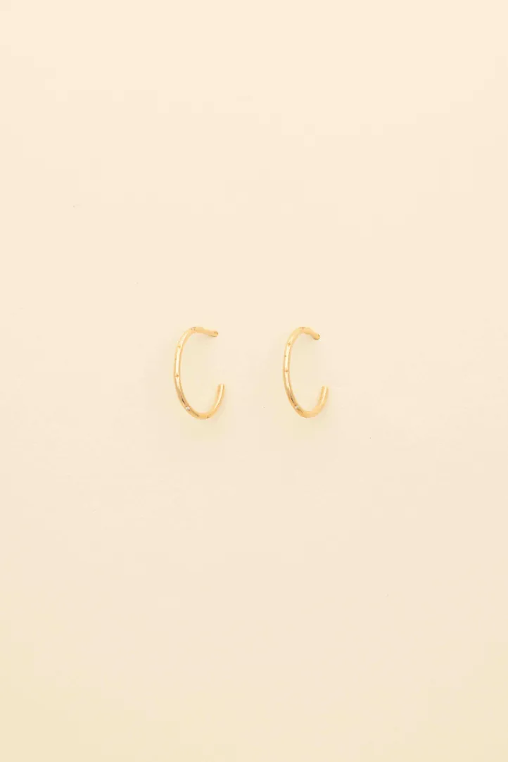 Leïla Buecher – Large Douce Hoop Earrings in Rose Gold
