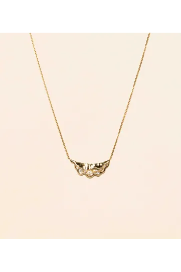 <p>The Lave necklace in 18k yellow gold, set with brilliant-cut diamonds. 40–42 cm.</p>
<p><em>Limited edition</em></p>